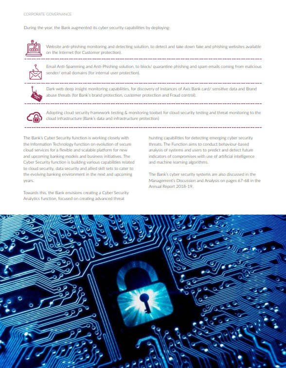 Axis Bank Sustainability Report 2018-19