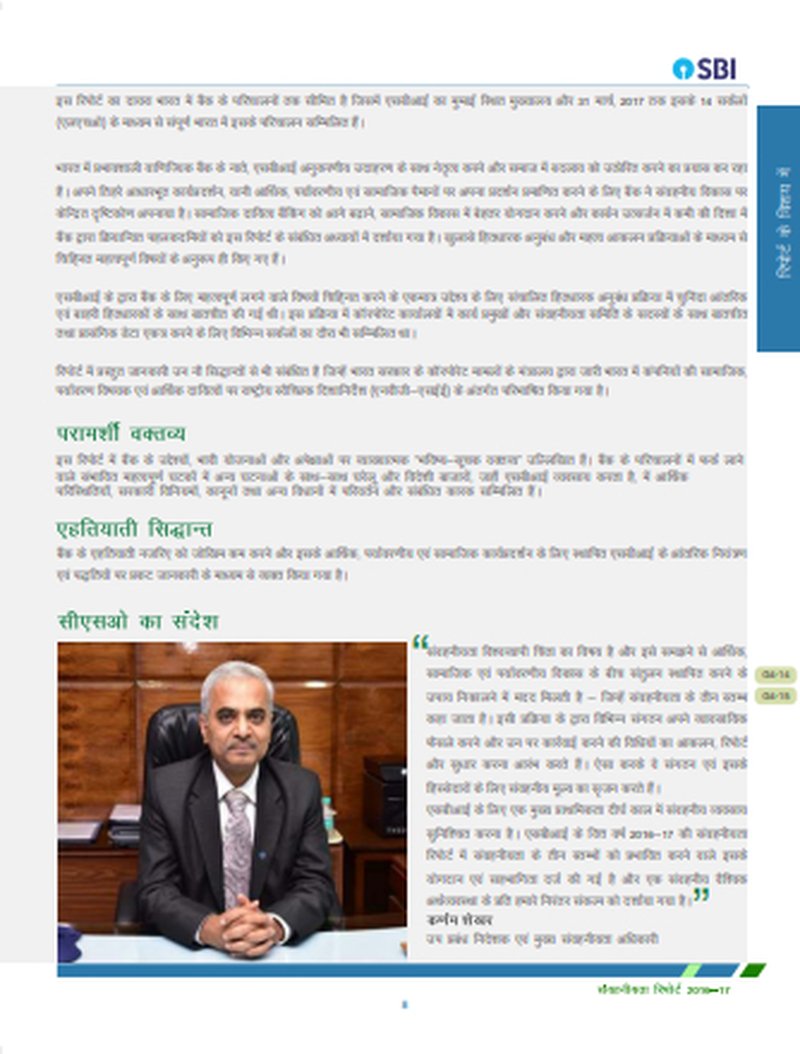 SBI sustainability report 2016-17